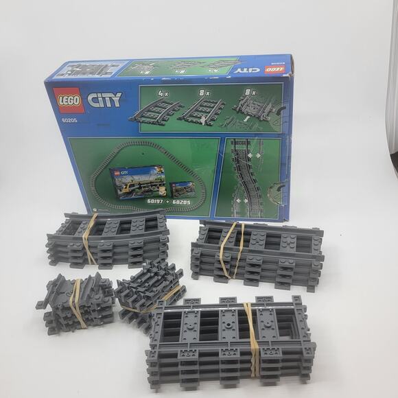LEGO 60205 City Trains Tracks 20 Pieces, Includes Flexible and Straight Track - Picture 4 of 6